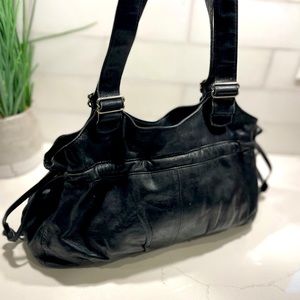 Black leather RUDSAK purse